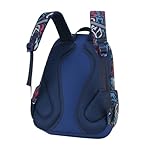 Children's breathable and waterproof schoolbags, comfortable backpacks suitable for primary school students (Deep blue, Large) - Image 4