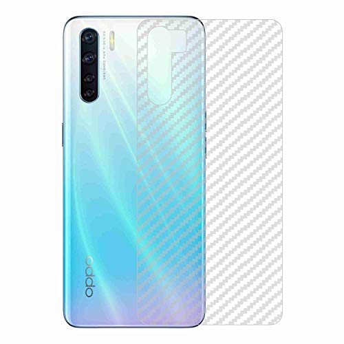 Image of Compatible with Oppo F15 Back Screen Protective Film Carbon Fiber Skin Transparent Screen Guard Sticker