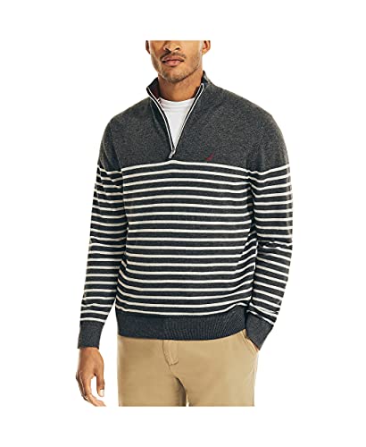 Nautica Men's Navtech Striped Quarter 