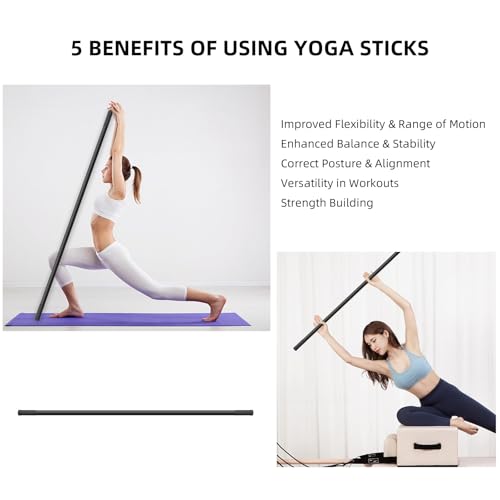 Bâton portable de flexibilité et correcteur de posture pour exercice à la maison