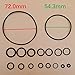 Canyoyi Seal Kit for Johnson Evinrude BRP Trim Tilt 25 35 40 48 50 HP System 435567 435894 435903 0435567 0339849 033566 0333496 0912298 091229 FSM013 1989-2004 D453