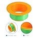 PATIKIL 4 Inch Shrink Wrap Handle, 2Pcs Stretch Wrap Dispenser Stretch Film Dispenser Plastic Hand for 76mm Above Core Furniture Wrapping Moving Packing, Orange