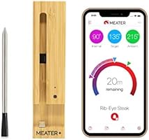 MEATER Plus | 50m Long Range Smart Wireless Meat Thermometer for The Oven Grill Kitchen BBQ Smoker Rotisserie with...