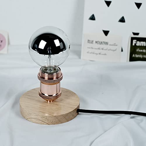 Tianfan Led Bulbs Vintage Light Bulb Half Mirrior Shadowless Bulb G80 Edison Bulb 2700Kelvin 4W Dimmable Specialty Decorative Light Bulb (Chrome) - Image 4