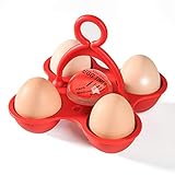 Egg Timer Color Changing, Egg Boiler Timer For Boiling Soft Medium Perfect Hard Boiled Eggs That Changes Color When Done | Boiled Eggs Maker No BPA(Red)