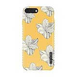 iPhone 8 Plus / 7 Plus case Flower, Akna Collection Flexible Silicon Cover for Both iPhone 7 Plus & 8 Plus [Retro Yellow Floral](1248-U.S)