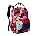 Borsa per pannolini Zaino, Zaino per neonati floreale Borsa per maternità ospedaliera extra large Borsa multifunzione per cambio pannolini per mamma con borsa Wet Dry