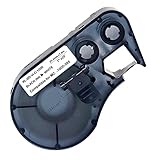 MC1-1000-595-WT-BK Cartridge with Ribbon,High Adhesion Vinyl Label Tape,Black on White Vinyl Film Compatible with Brady BMP41 Label Printer BMP51/BMP53 Label Printers -1