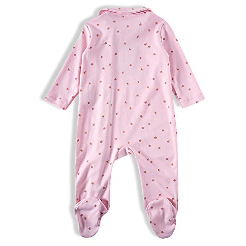 Macacão Manga Longa, TipTop, Bebê Menina, Rosa, P, 3 Meses