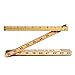 Folding Ruler with Brass Slide Rule | Carpenters, Linesman, and Other Tradesman