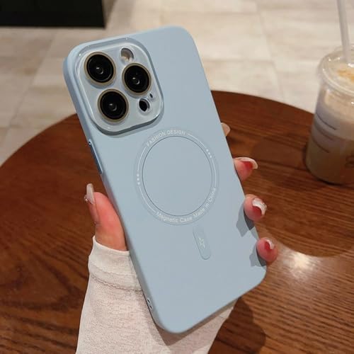 Étui de charge sans fil de luxe iPhone 13 14 15 Pro coque mate haute protection