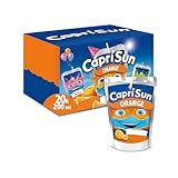 Capri-Sun Orange Kids' Juice Drink, Party Pack (20 x 200ml), Made with Real Fruit Juice - No Artificial Ingredients - Vegan, Gluten Free
