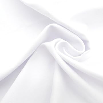 white fabric with embroidery
