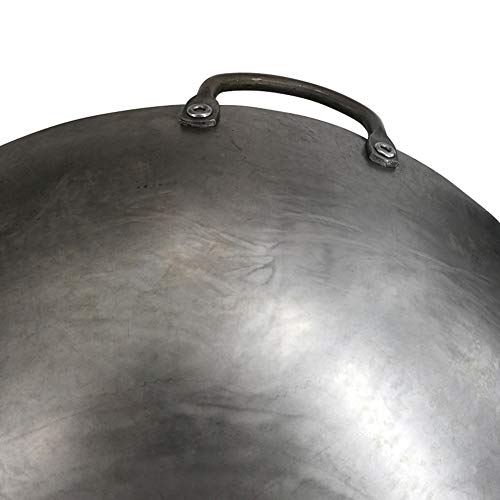Wok de Hierro Fundido AIZYR 60 cm Plata miniatura 6