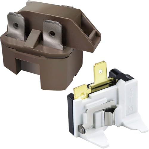Refrigerator Compressor Starter Relay & Overload Protector Kit for Frigidaire, GE, Whirlpool, Kenmore – Replaces Part Numbers 4387913, 4241370, 7020935, 4387766, 4387836