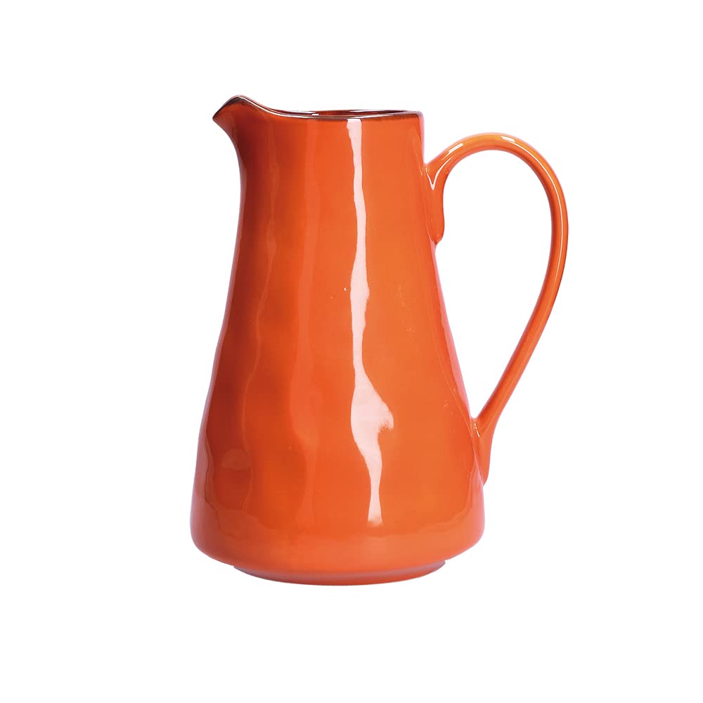 Pichet 1,7 L Concert Orange : grande carafe eau en céramique