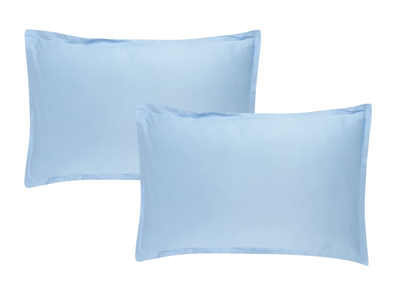 Trance Home Linen 400 Tc Premium 100% Cotton Pillow Covers | Solid Pillow Cases | Set of 2 Piece Pillow Covers Only |Standard Size (Sky Blue, 18 X 28 Inch)-image-21
