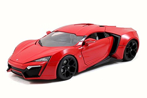 Fast & Furious 7 Lykan Hypersport Red 1/18 Scale Diecast Model Car 97388