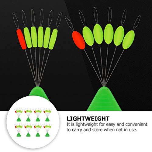 10 Pcs Pequenos Acessórios De Pesca Flutuador De Pesca De Fluorescência Flutuador De Borracha Para P