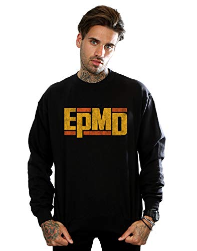 Absolute Cult EPMD Men's Distressed Logo Sweatshirt Black XX-Large