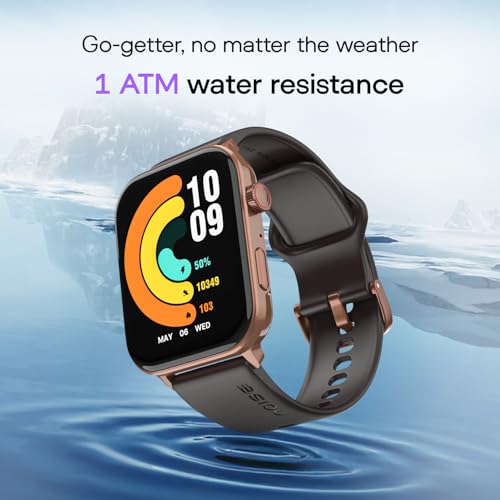 Image of Noise Icon 5 Smartwatch with AI Watch Faces & AI Search, 1.95 inch AMOLED Display, 10 Days Battery, Bluetooth Calling, 100+ Sports Modes, IP68 (Signature Brown)