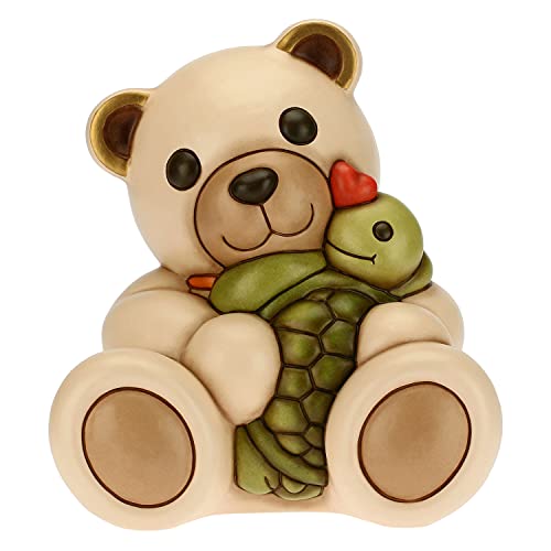 THUN Scatola Ricordi Blu Con Orsetto Teddy - Per Bambini E Memorie Preziose 24x30x10 Cm