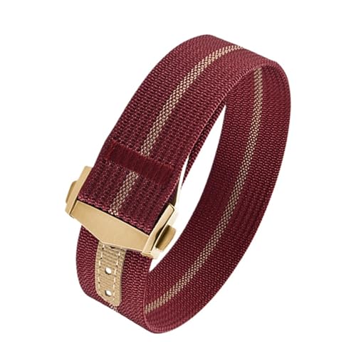 Correas de reloj nailon acanaladas 20mm con hebilla plegable