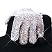 Thriller9 MJ Michael Shining Crystal Billie Jean Glove Double Sides Rhinestone Gloves (Left hand-free size)