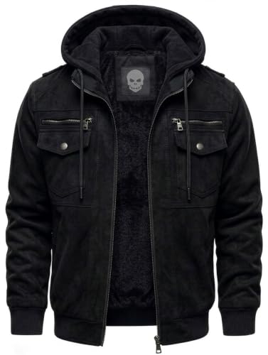 Blaq Ash Men's Faux Suede Jacket Black - Image 2