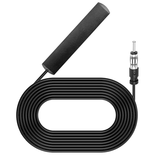 Sakerr Car Radio Aerial 3M with Din Adapter - Black