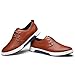 ZZHAP Men's Casual Oxford Shoes Breathable Flat Fashion Sneakers 02Brown US 10