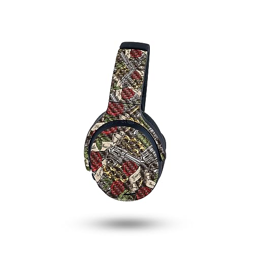 Image of MightySkins Carbon Fiber Skin Compatible with Skullcandy Crusher ANC 2 - Gangster Life | Protective, Durable Textured Carbon Fiber Finish | Easy to Apply