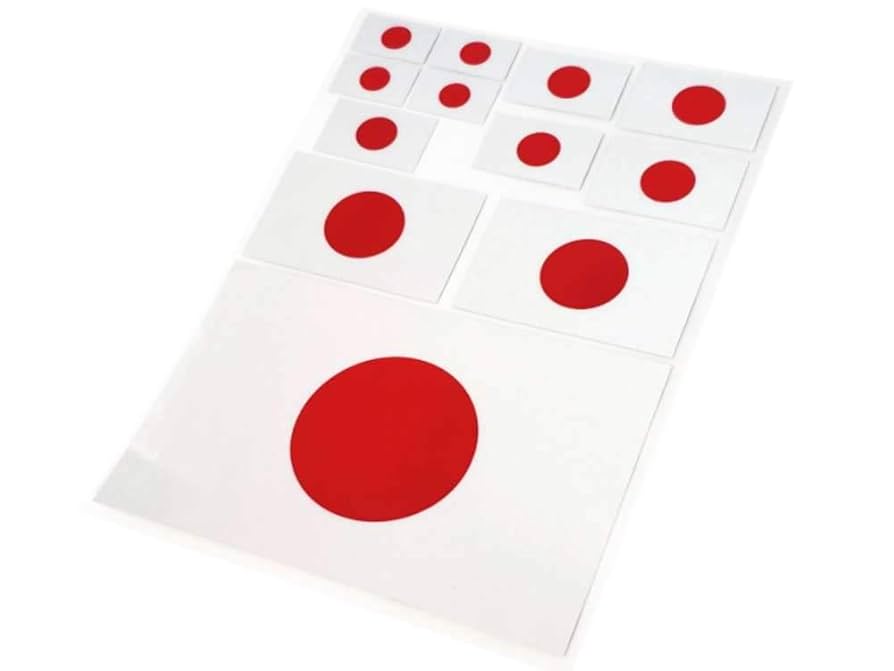 日の丸に近い赤点 日の丸に近い赤点 日の丸に近い赤点 4枚セット 日本国旗ステッカー（