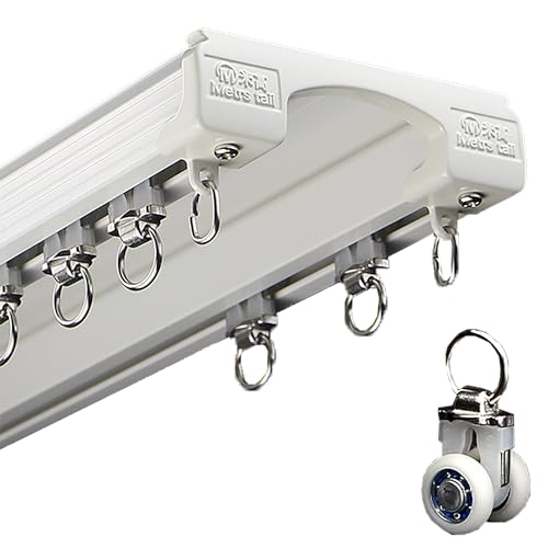 Rail de rideau croisé silencieux à double rangée robuste 5.2m