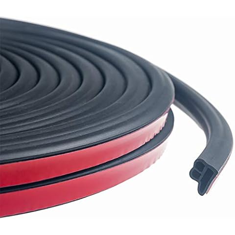 CloudBuyer Car Weather Stripping,Universal Self Adhesive Auto Door Rubber Draft Seal Strip,Car Window Door Engine Cover Noise Insulation(47/100 Inch Wide X 2/5 Inch Thick X 33 Feet Long) Cover
