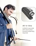 KraftGeek 66" Capsule Music Stand pour partitions, Portable et pliant Music Standing pour musiciens et joueurs d'instruments, Plateau de musique réglable avec clips de porte-page, Pas d'assemblage requis, Noir