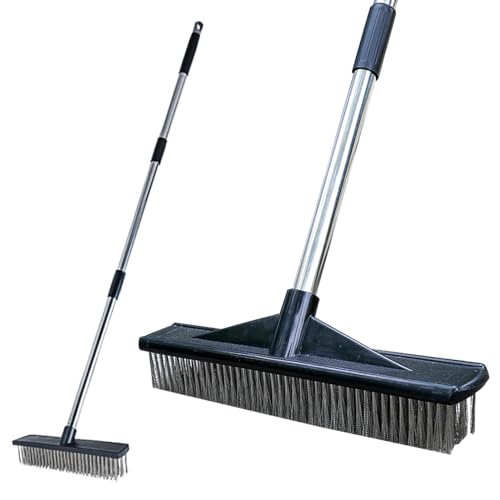 Heavy Duty Wire Push Broom Brush, 15.7