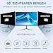ZOEGAA Blickschutzfolie 24 zoll 16:9 für Monitor, Anti-Blaulicht 24" Sichtschutzfolie Bildschirm, Blendschutz Sichtschutz Monitor, Abnehmbar Computer Privacy Screen für HP Lenovo Dell Samsung Asus