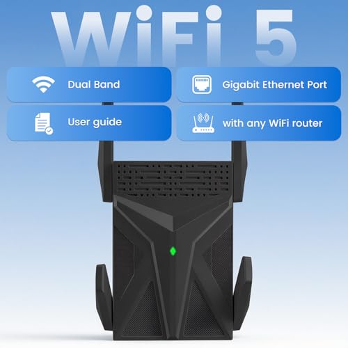 WiFi Extender-2100Mbps WiFi Extender Signal Booster for Home,Office,Games - image 2