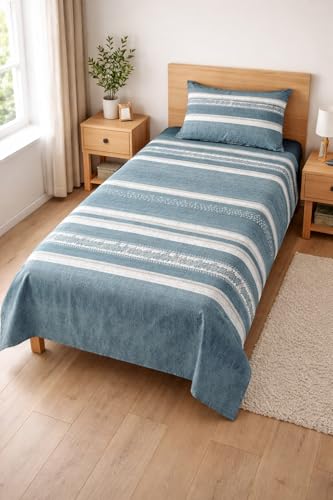 Image of AAZEEM Microfibre Single Bedsheet 100% Microfibre Full Size Sheets Set, Soft & Comfy, Bedsheet & Pillowcases Sets, Machine wash | Bedsheet Size 60 X 90 Inches Pillow - 17 X 27 |