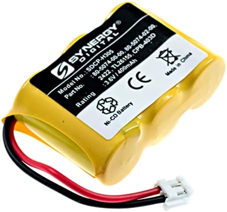 Synergy Digital Cordless Phone Battery, Works with Vtech 80-5074-00-00 Cordless Phone, (Ni-CD, 3.6V, 400 mAh) Ultra Hi-Capacity Battery