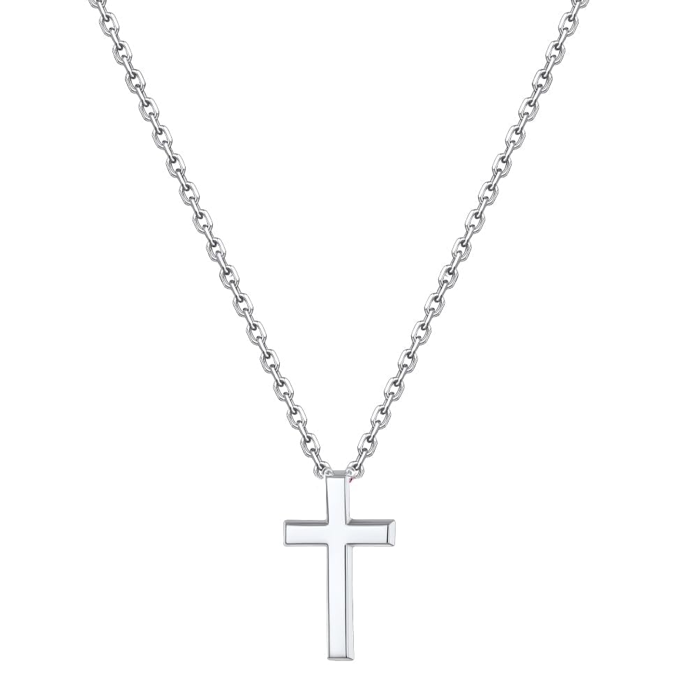 U7 Cross Necklace for Women with Message Card,Silver Cross Pendant Diamond Cross Necklace for Women,Birthday Christmas Gift for Mother Daughter Wife