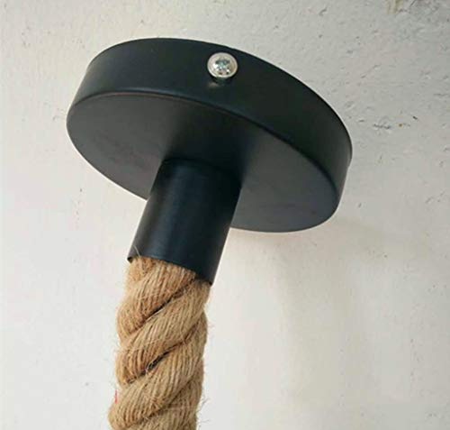 Lámpara de hierro forjado decorativa para techos altos de bar 4