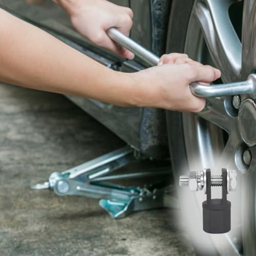 Image of 1 /2'' Scissor Jack Adapter,RV Trailer Socket for Drive Impact Wrench,Portable Scissor Jack Drill Adapter,Trailer Jack Drill Adapter,Drill Adaptor for Car,Trailer,Rv Accessory