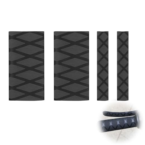 Cubiertas de Agarre para Motocicleta, Cubierta Termocontraíble Universal para Puños Originales y Controles Calefactados, 2 Pares, Resistente al Desgaste y Antideslizante