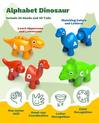 26PCS Dinosaur Alphabet Learning Toys - image 2