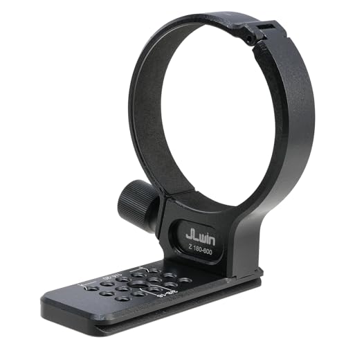Anello di montaggio per treppiede in metallo da 80 mm per Nikon NIKKOR Z 180-600 mm VR fondo con filettatura da e a vite a coda di rondine piastra a sgancio rapido