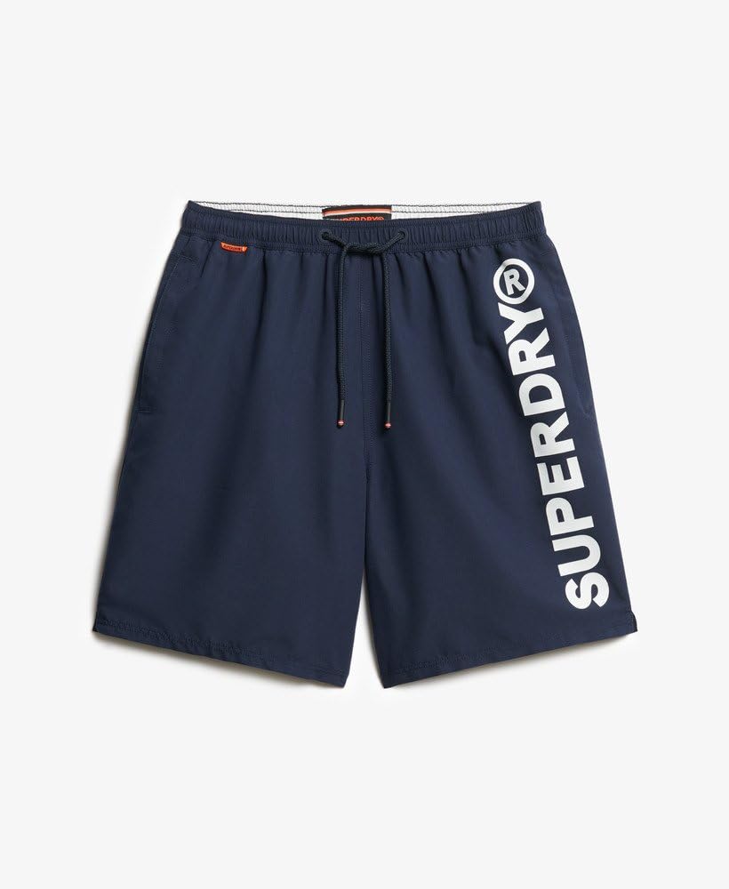 Superdry Herren 43,2 cm Sport-Badeshorts mit Grafik