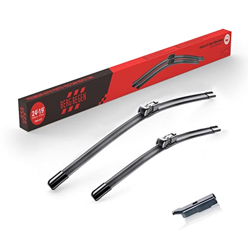 Image of BERG REGEN 24 inch+19 inch Windshield Wiper Blades Replacement for VW Volkswagen Jetta 2011-2023 Passat 2012-2020 CC 2013-2017-Genuine OEM Quality (Set of 2)