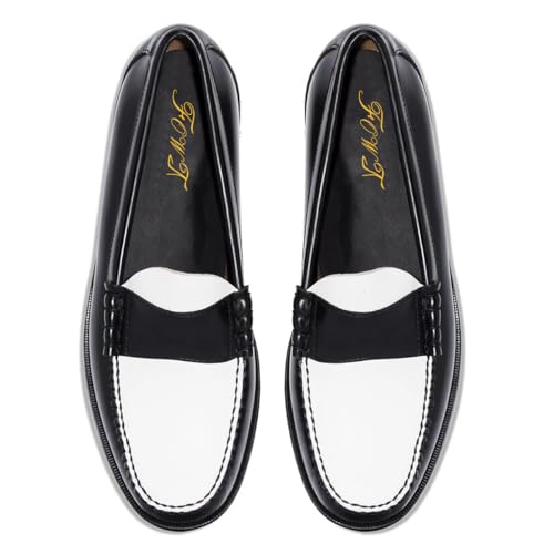 FOWT Men Stylish Round Toe Slip On Comfortable Loafers Comfy Low Heel Trendy Party Dressy Shoes Shoes Size 4-16 US2